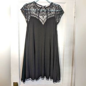 Wishlist Beautiful Black Lace Swing Dress Sz. SMALL